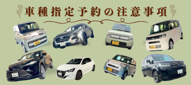 車種指定注意事項